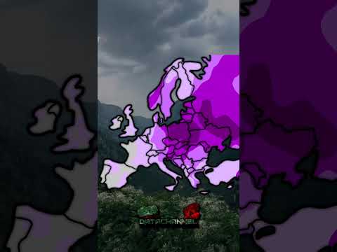 Distribution of Haplogroup R1a🇩🇪 #mapping #aryan #shorts