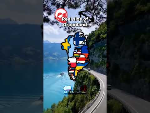 Real size of Greenland🇬🇱 #shorts #mapping #size