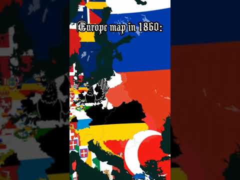 Europe map now VS then (1860)