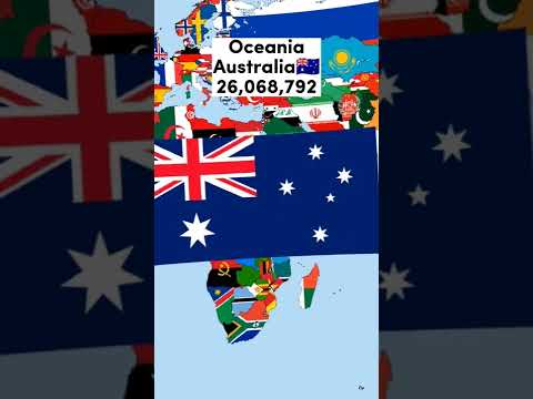 Most populated countries on each continent🗺️