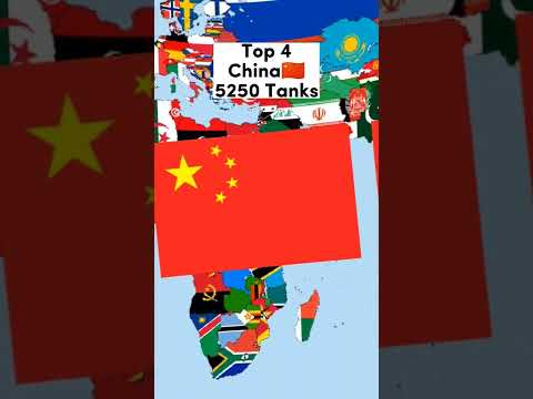 Top 4 countries with the most tanks🗺️