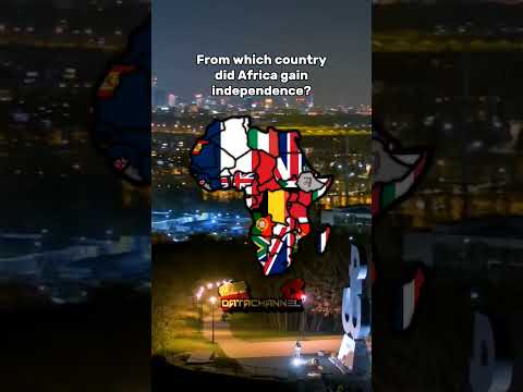 From which country did Africa gain independence? #shorts #mapping #map #africa